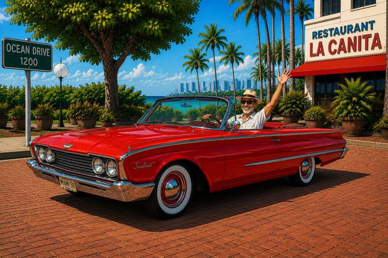 1960 Ford Sunliner convertible